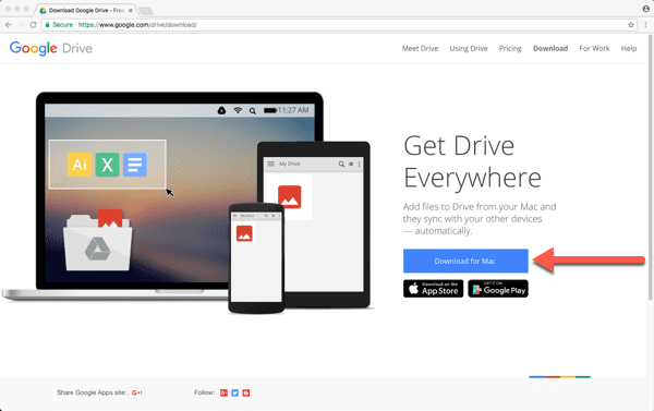 Download google drive sync for mac